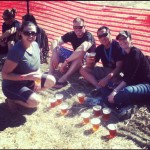beer garden at Muddy Buddy, San Jose