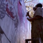 Tim working on Frank Gore character