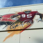 Vernon Davis Signs Mural at Walgreens on 23rd and Mission